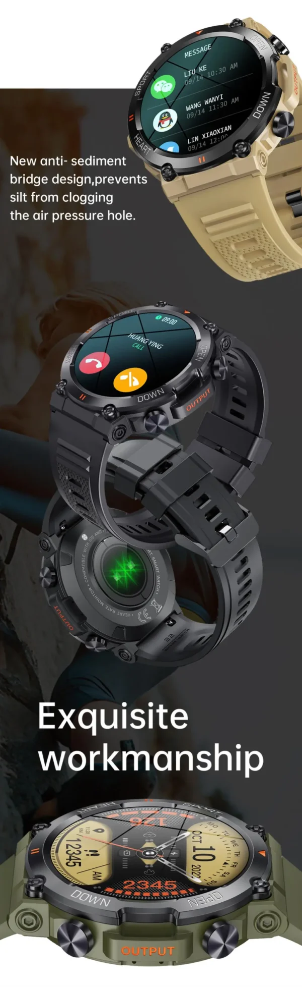 S95011602346147c0afb2c7a44bdc1c72a-1.webp K56 Pro Smart Watch 1.39 Inch Men Women BT Call Heart Rate Blood Pressure 400mah Big Battery Sport Outdoors Smartwatch