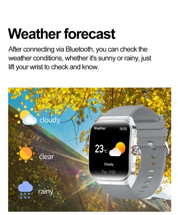 S96d9296637bd4f78b5738c99cb0ad4c45.webp 2025 New HD AMOLED screen For OPPO Watch 4 Pro Sports Smart Watches Men GPS Track Waterproof Bluetooth Call NFC Smart Watch