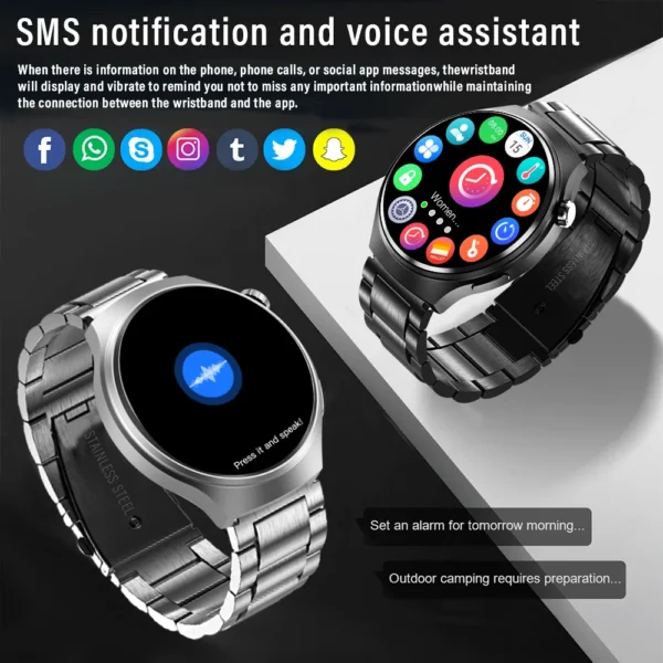S96de37524b60483992f5858838a4ca2cs-1.webp G.L Wear 2025 New Men's Smart Watch HD Display Health Tracking Bluetooth Calling Voice Assistant Sports Smartwatch