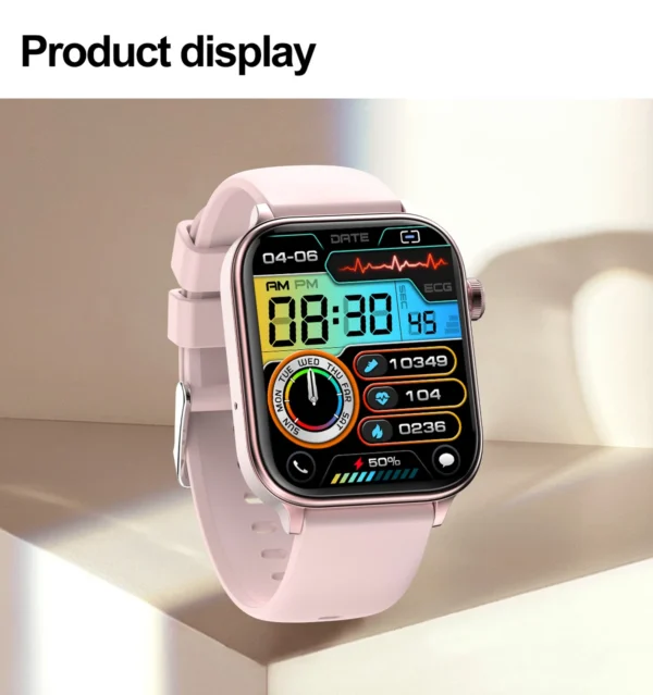 S9861f6a6565749a9876d6dbb211b1145A.webp 2025 New For XIAOM1 ECG+PPG Blood Fat Uric Acid Health Smartwatch Men Women Heart Rate Blood Pressure Bluetooth Call Smart Watch