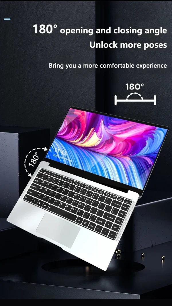 S98fd420e8eba4277a7f029c35b14b8a6v.webp 14.1" Windows 11 Notebook PC intel Atom A3950 Laptop Computer 12GB RAM 2TB SSD 1920*1080P Portable Notebook Office Study Laptops