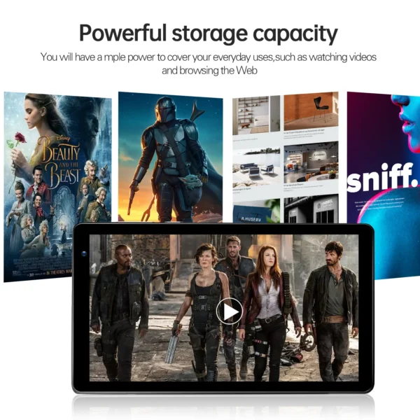 S9971219351b546aeb49c7689ca7ea989m.webp PRITOM 7 Inch Tablet PC 32 GB Android 11 with Quad Core Processor HD IPS Display Dual Camera WiFi with PU Protective Case