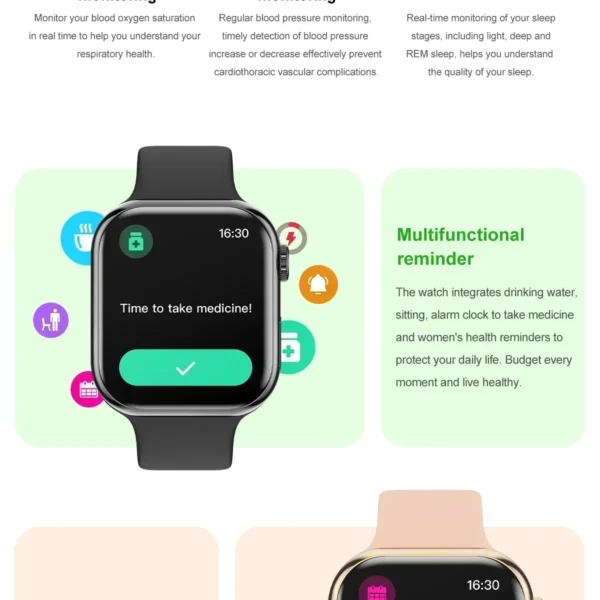 S9a0e00fc9f2242598917ba1250919c91J-1.webp New 2026 Original For Apple Watch X 10 Smart Watch Men Body Temperature Bluetooth Call NFC GPS Sports Women SmartWatch for Apple