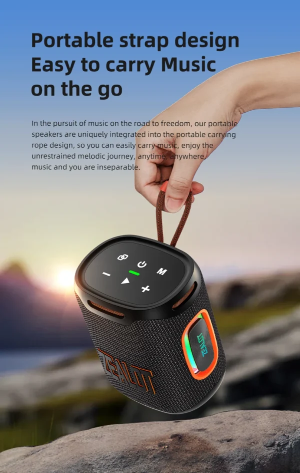 Zealot-S122 Bluetooth Speaker BT5.4 Wireless IPX6 Waterproof Shower Speaker,25W HiFi Stereo Sound,TWS Pairing,20H Music Playtime