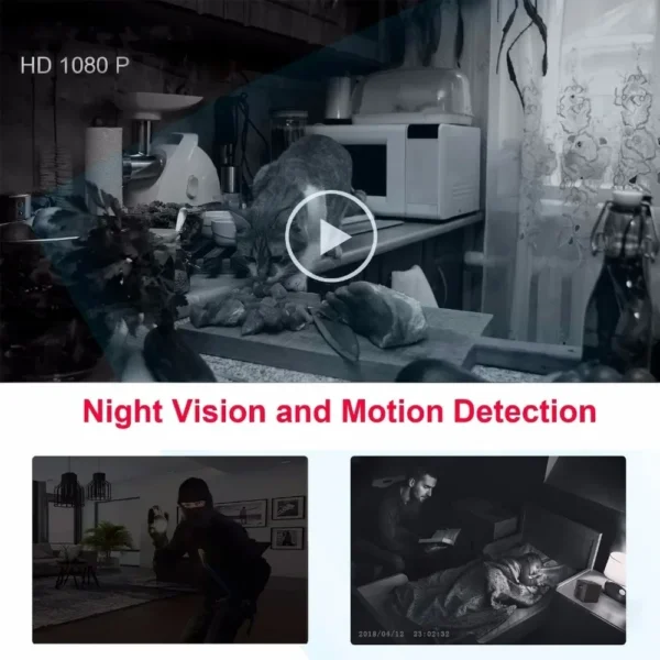 S9d3d367cb5ea4a249a67b17191591bbbd.webp Body Mini Camera Portable 1080P HD Night Vision Video Recorder Wide Angle Motion Detection Magnet Loop Recording Espia Cameras