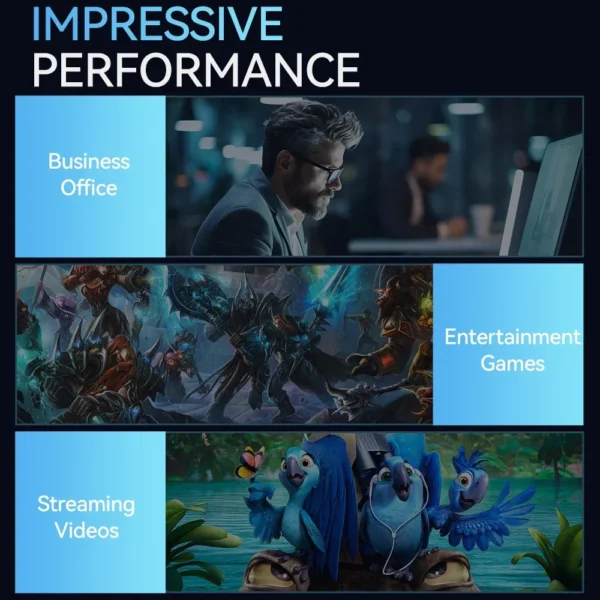 2026 Mini Gaming PC Desktop Windows 11 Pro Intel Core i9 8950HK Mini PC 16GB DDR4  1TB SSD PC Gamer Computer Dual WIFI 6 BT5.2 4K HD