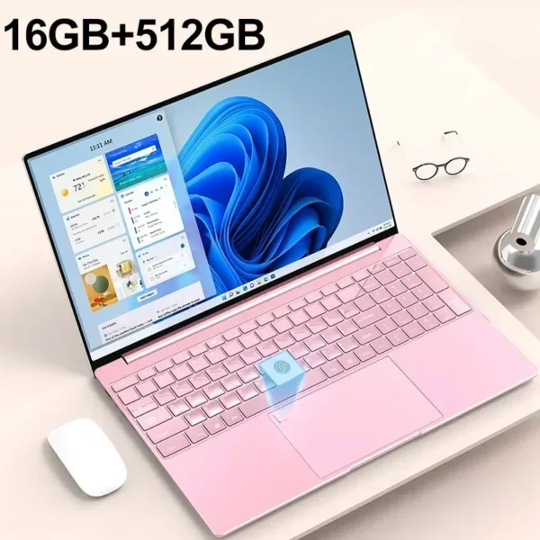 S9e71cf48b11640a5b71eaaead612a1d7r.webp Portable 15.6" Laptop 32GB Ram DDR4 2TB SSD Windows 11 Notebook Pc Gamer Intel N5095 Office Computer with Backlit Fingerprint