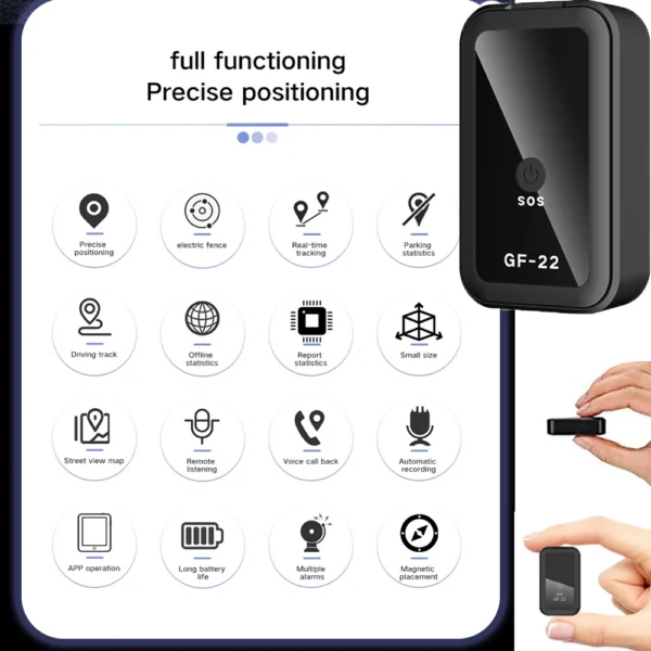 S9f0a7f5db85f4ff8998e9652afb85467E-2.webp GF22 locator GPS Beidou positioning pet elderly children car anti loss anti-theft device GPS tracking high precision