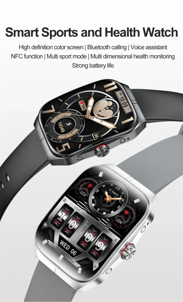 Sa001c6397a4444bc96f93b325afc2bdfT.webp 2025 New HD AMOLED screen For OPPO Watch 4 Pro Sports Smart Watches Men GPS Track Waterproof Bluetooth Call NFC Smart Watch