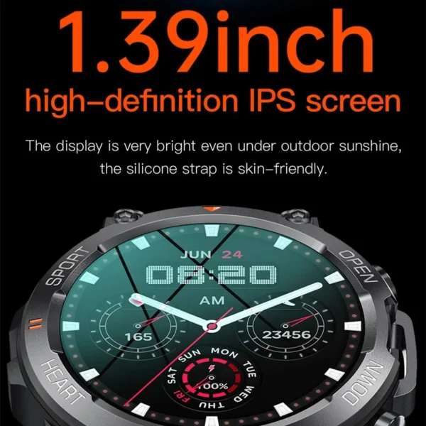 Sa00a1559c162406288ea5aa99e2dc576K-1.webp K56 Pro Smart Watch 1.39 Inch Men Women BT Call Heart Rate Blood Pressure 400mah Big Battery Sport Outdoors Smartwatch