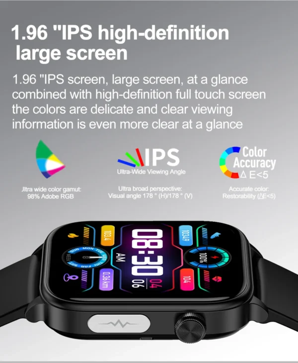 Sa0e2cb10996748589aaa74bb477bb718C.webp 2025 New For XIAOM1 ECG+PPG Blood Fat Uric Acid Health Smartwatch Men Women Heart Rate Blood Pressure Bluetooth Call Smart Watch