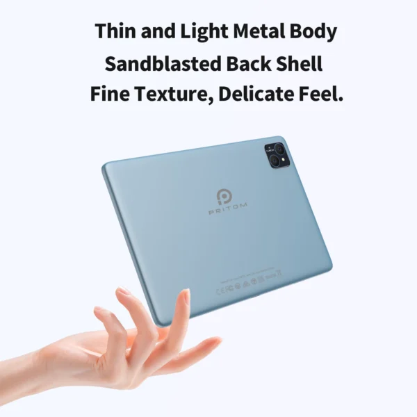 Sa184f50a3c044e7cb83c415157952a901.webp PRITOM TAB11 Android 14 Tablet 10 Inch, 8GB(4+4 Expand) RAM + 128GB ROM, Octa Core, 5G WiFi, with Keyboard, Mouse, Case