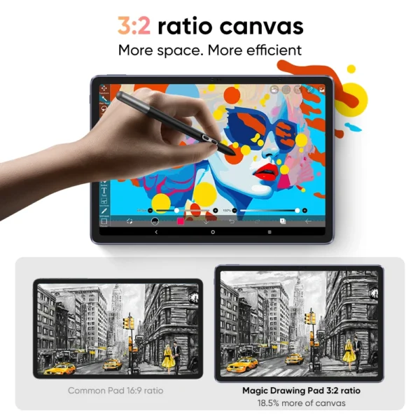 XPPen Magic Drawing Pad 12 inch Tablet Android Pad 2K Resolution 16K Levels 8GB 256GB Graphics Drawing Tablet Monitor Android 14