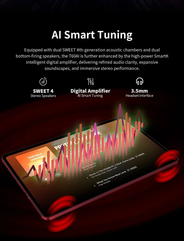 Sa353e9334c3b43b39df9a9f12cbb85c3G.webp Teclast T60 AI Tablet 12" 90Hz AllWinner A733 6GB RAM (+10GB Virtual) 128GB ROM 8000mAh Battery 2000x1200 FHD Display Android 15