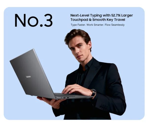 Sa37fa7c94c3c49ca8686dc28962f58183.webp Blackview Laptop AceBook 10 16GB DDR4 512GB SSD 4-Core Intel Twin Lake N150 18.5'' LCD Display Computer Windows 11 Pro IPS