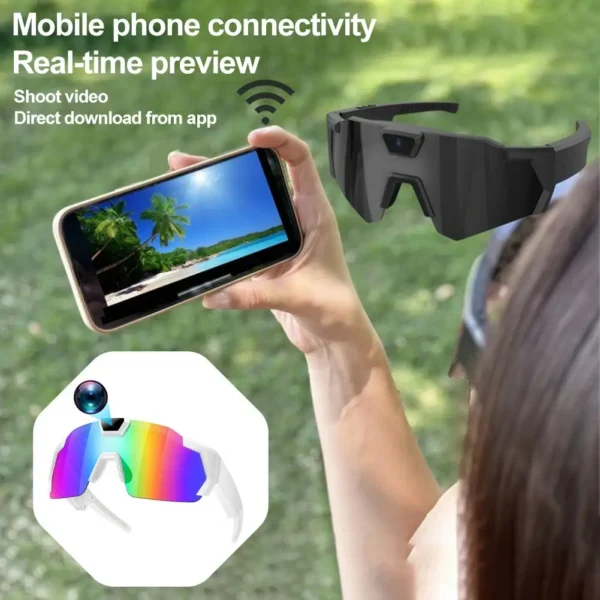 Sa564ff987e484ddda7b6982d3798ca0bo-1.webp NEW HD Video Glasses Action Camera Sunglasses Smart Glasses Sports Glasses Outdoor Bicycle Motorcycle Driver Recorder Walk Cam