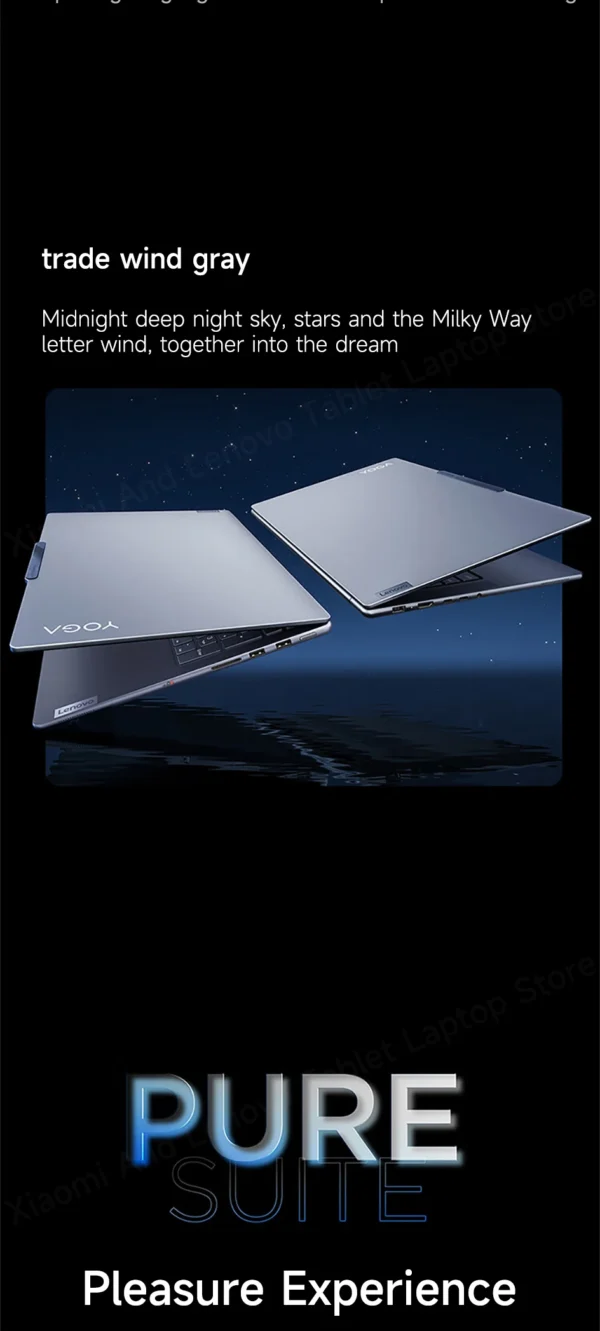 Sa6fbbe3ec6db4e2fbc3be399e9d042dcM.webp Lenovo Laptop YOGA Pro16s AIPC 3.2K 165Hz PURE Touch Screen Intel Core Ultra 9 32G LPDDR5 1TB/2TB SSD RTX4060 AI Notebook PC