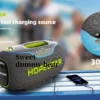 High Quality Hopestar A80 Subwoofer - Portable RGB Speaker with IPX6 Waterproof, Mini Microphone & Rechargeable Battery