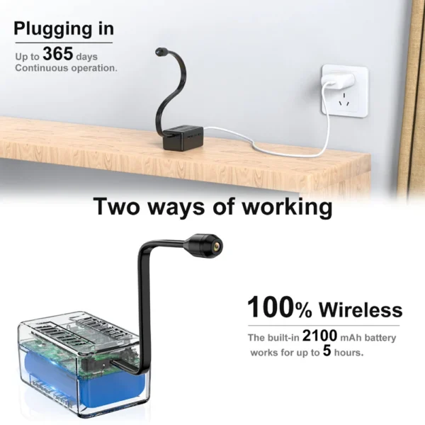 Mini WiFi Camera 1080P HD Smart Camera with Curved Flexible Lens Cable,Loop Recording,Alarm, Remote Viewing,Security  Monitoring
