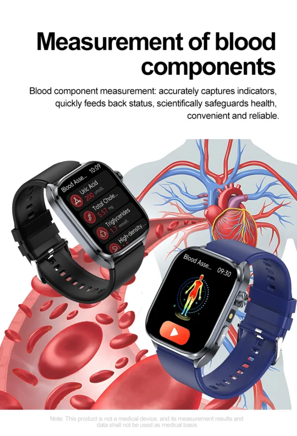 Sa96540e79b7848bbb4cefa24aaf60d785-1.webp 2025 New AI Diagosis ECG Health Smart Watch Men Blood Pressure Lipid Uric Acid AI-GPT Intelligent Q&A Health Smartwatch For Men