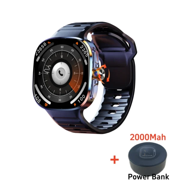Saa9c248ee6a442568fde5d90acd319c1Q.webp Original M99 Smartwatch 2.4 inch Amoled Screen insert 4G/5G Sim Card GPS WIFI 190° Rotating Camera Game Android 10.0 Smart Watch