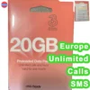 Saaa6c883f4754233bc2f1411156349c1Y.webp Europe Three 1 Month Data Prepaid Sim Card,UK Phone Number,Talk & SMS,Free Roaming Europe,No Contract,Can Top Up Yourself