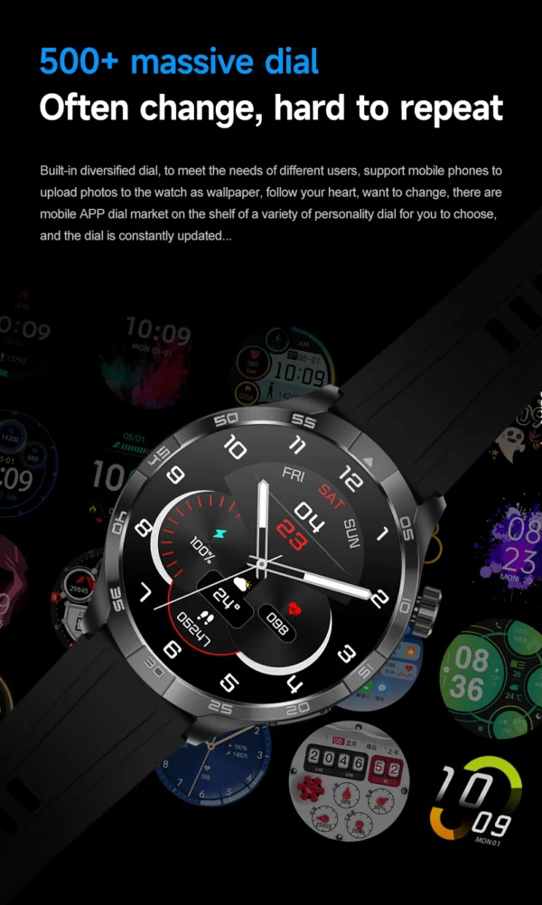 Sacaf64c367dc4ad8bb5b7d50c9d11d9be.webp 2026 New Sapphire Screen Smart Watch 1.85-inch Ultra HD AMOLED GPS Bluetooth Call NFC Compass IP68 Sports Fitness Smart Bracelet