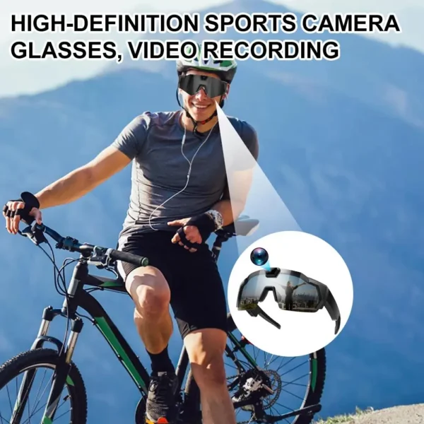 Sad2ce214f5fb404bb75bd802c1c7e3d7v.webp NEW HD Video Glasses Action Camera Sunglasses Smart Glasses Sports Glasses Outdoor Bicycle Motorcycle Driver Recorder Walk Cam