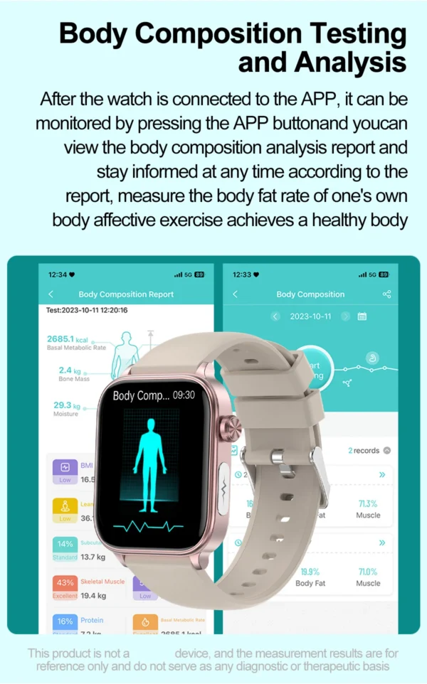 Sb0741a052f20403cb1a7d476b94a7ee8c.webp 2025 New For XIAOM1 ECG+PPG Blood Fat Uric Acid Health Smartwatch Men Women Heart Rate Blood Pressure Bluetooth Call Smart Watch