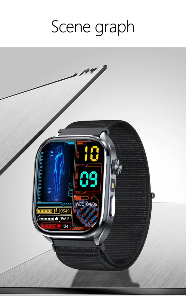 Sb114715c167b4f6e8b3be181f295fe57V-1.webp 2025 New AI Diagosis ECG Health Smart Watch Men Blood Pressure Lipid Uric Acid AI-GPT Intelligent Q&A Health Smartwatch For Men