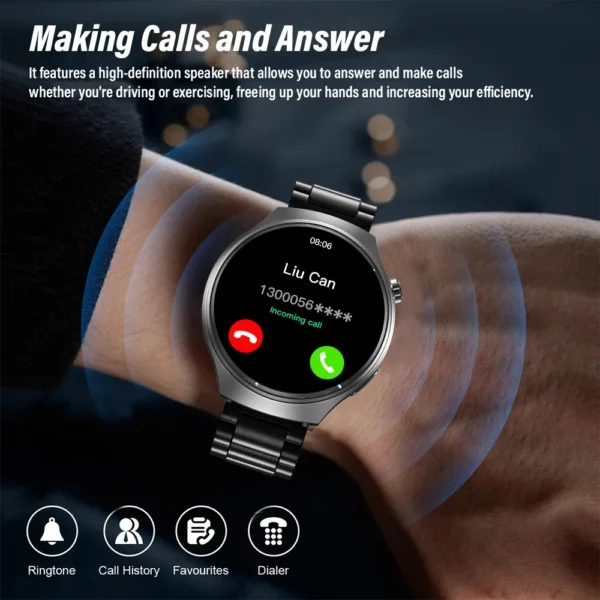 Sb202677a82c149a0b225d9ab970cc4c3d-1.webp G.L Wear 2025 New Men's Smart Watch HD Display Health Tracking Bluetooth Calling Voice Assistant Sports Smartwatch