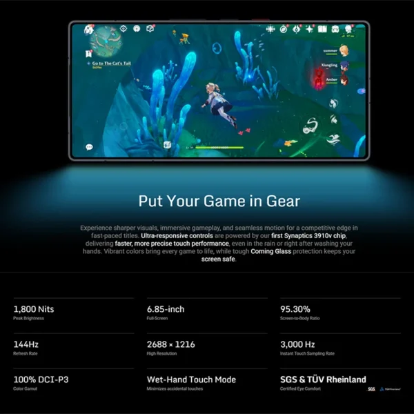 RedMagic 11 Pro 5G Gaming Phone Global Version 6.85" Snapdragon 8 Elite Gen 5, 7500mAh 50MP NFC SmartPhone