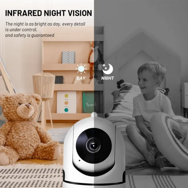 Sb31272a34db7492bad90cef129a8c0edV.webp Mini Camera Smart Home Auto Tracking 1080P Wifi IP Camera Full Network Wireless CCTV Video Baby Security Camera
