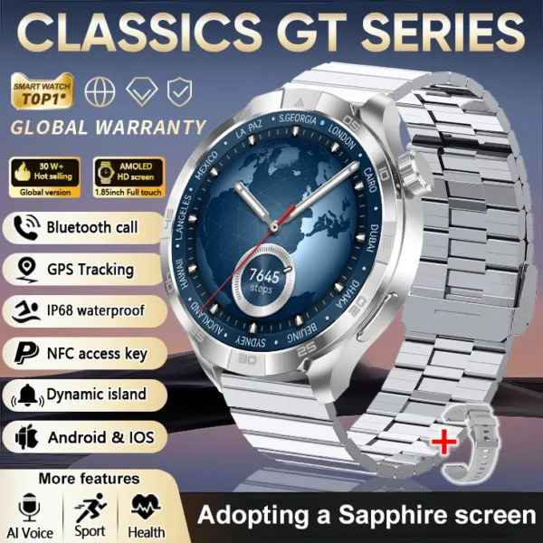 Sb3403c94a046402884981c608edec05cR.webp 2026 New Sapphire Screen Smart Watch 1.85-inch Ultra HD AMOLED GPS Bluetooth Call NFC Compass IP68 Sports Fitness Smart Bracelet