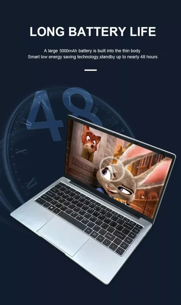 Sb420a3ad69634fa59185c34652800f3bO.webp 14.1" Windows 11 Notebook PC intel Atom A3950 Laptop Computer 12GB RAM 2TB SSD 1920*1080P Portable Notebook Office Study Laptops