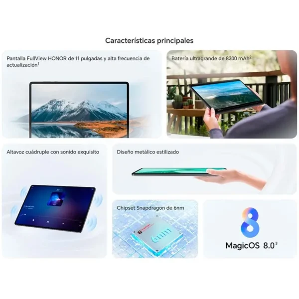 Sb4589a6e7c96468da3aefb1a0887cc8di.webp Honor Pad X8a 11'' Wi-Fi 4GB/128GB - Tablet