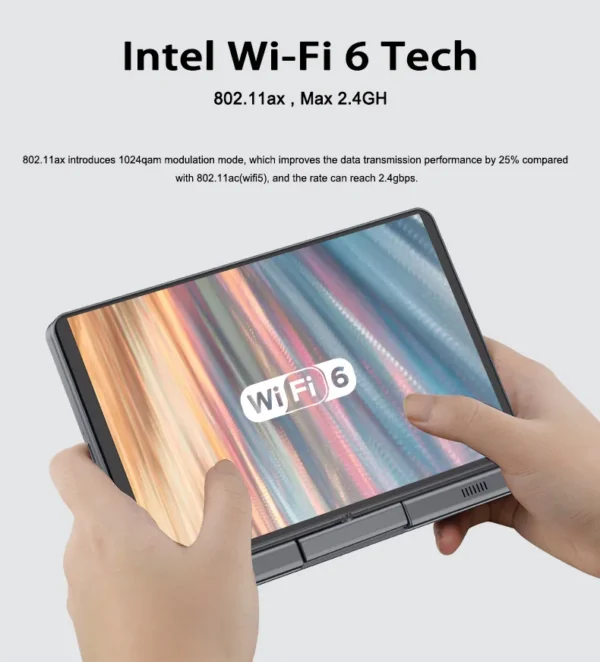 Sb5546cbd8e15411a8e61dbd7c6185003v.webp CRELANDER P8 Mini Laptop 8 Inch Touch Screen Intel Lake N150 12GB DDR5 WiFi 6 2 In 1 Laptop Notebook Tablet PC Pocket Laptop