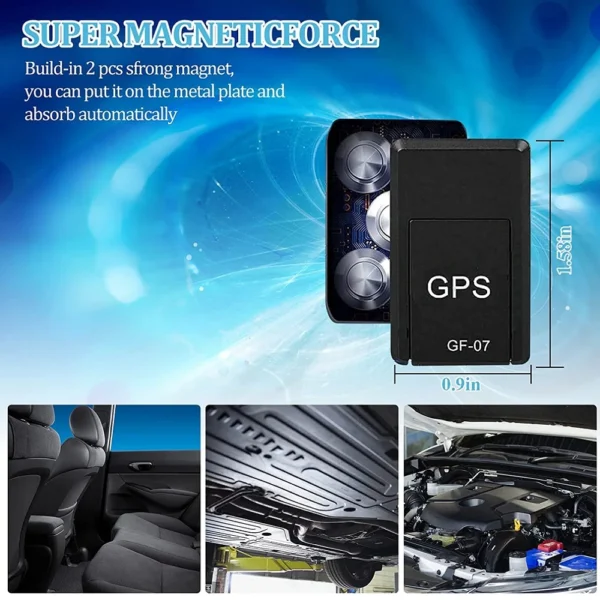 Car GPS Mini Localizador Tracker Intelligent Locator Real Time Tracking Anti Theft Anti Lost Strong Magnetic Message Positioner