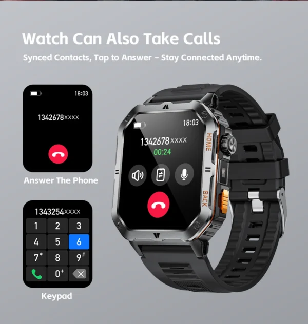 Sb678aece752f4a1a8e976c0db71416e9c.webp New Outdoor Military Sports Smart Watch with Led Lighting Men Women for huawei xiao Watches Bluetooth Call GPS track Smart Watch