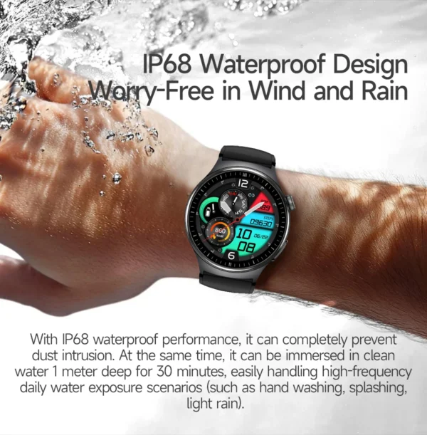 Sb70fd9e5b1844ad6add1838de38371118-1.webp 2026 New Accurate Blood Lipid Uric Acid Test Smart Watch Men Women ECG Blood Pressure Body analysis Voice Call Health Smartwatch