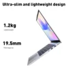 Sb7b596a82c8146378bbab485c35611abn.webp LENO 14.1"Laptop 16GB RAM 2TB SSD Windows 11 Intel N3700 Ultra Slim Notebook Gamer 1920*1080 Display Office Study Computer PC