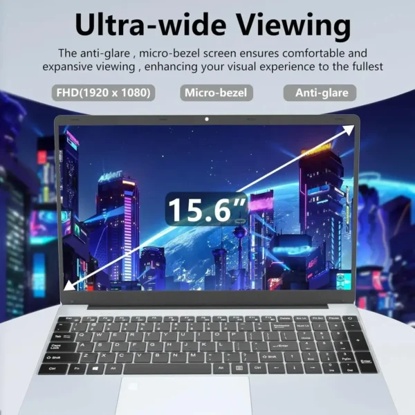 Sb8962577fe9540eca524ddef87bc7eeeF.webp 15.6" Intel Core 8500Y 16GB RAM 1TB SSD Notebook 1920*1080 HD Display Office Study Computer PC Windows 11 Pro