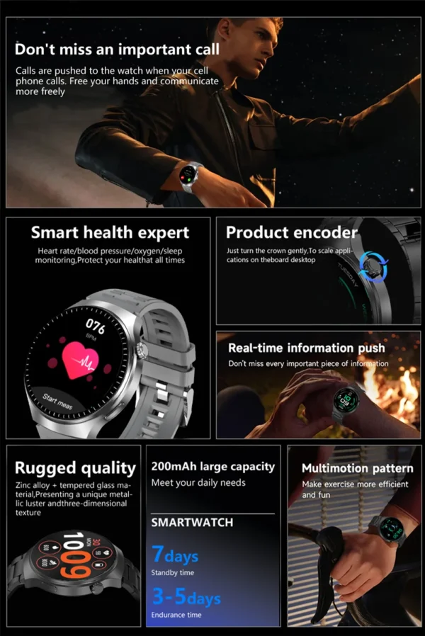 Sbb46b2528bbd4a19969d1155b9720f59O-1.webp G.L Wear 2025 New Men's Smart Watch HD Display Health Tracking Bluetooth Calling Voice Assistant Sports Smartwatch