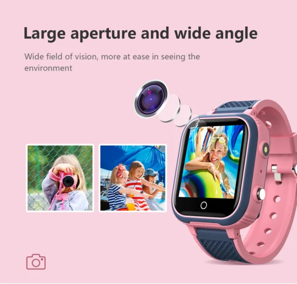 GPS Tracker 4G Real-Time Location Tracking Video Call,Camera, Games, SOS Call Watch for Children Kids Smartwatch for Boys Girls