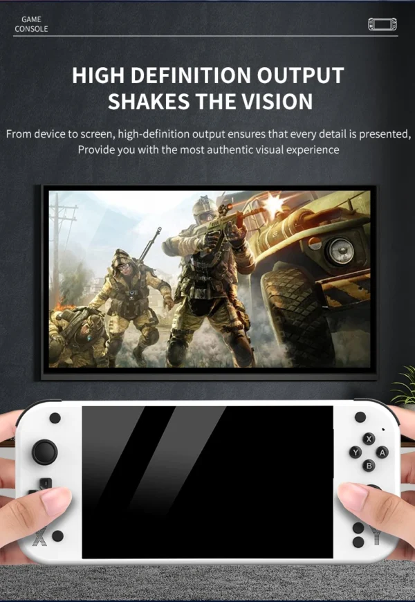 G90 7 inch 64GB 4000mAh high definition arcade handheld game console for PSP/PS1 nostalgic retro TV game controller