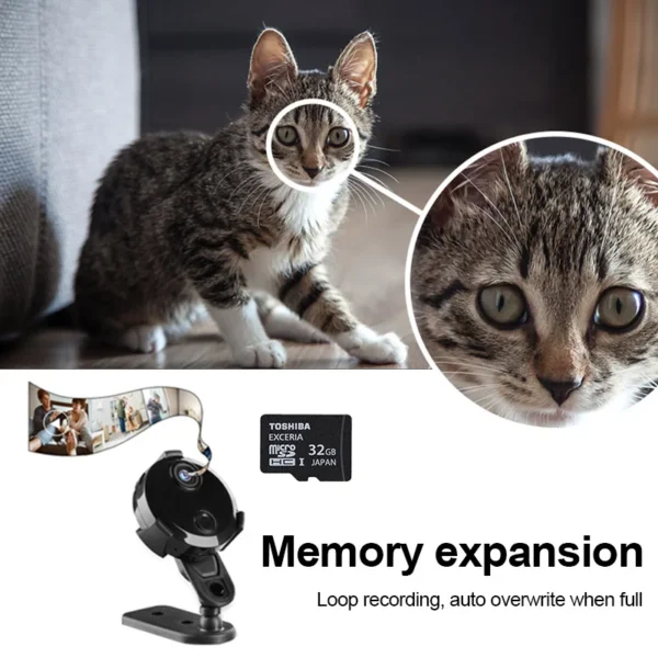 Sbdff71b0a2754398b0dd628447a1c317z.webp Mini IP Camera Wireless HD 1080P Camera Night Vision Smart Home Security Surveillance Webcam Wifi Remote With Motion Detection