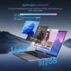 Sbec67c56af2c49ecbd9604ceade0258cH.webp KAMRUI Laptop Intel N97/N95 17.3"Ultar Slim 16GB DDR4 512GB SSD Up To 3.6GHz 6000MAH Keyboard Film Win11pro BT5 Wifi5 Notebook