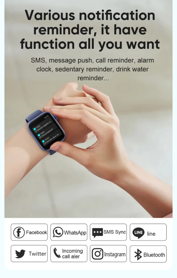 Sbf2fb28937274e23a0dc1dca626eb5bax.webp COLMI P71 Voice Calling Smartwatch Men Health Monitoring IP68 Waterproof Smart Notifications Voice Assistant Smart Watch Women