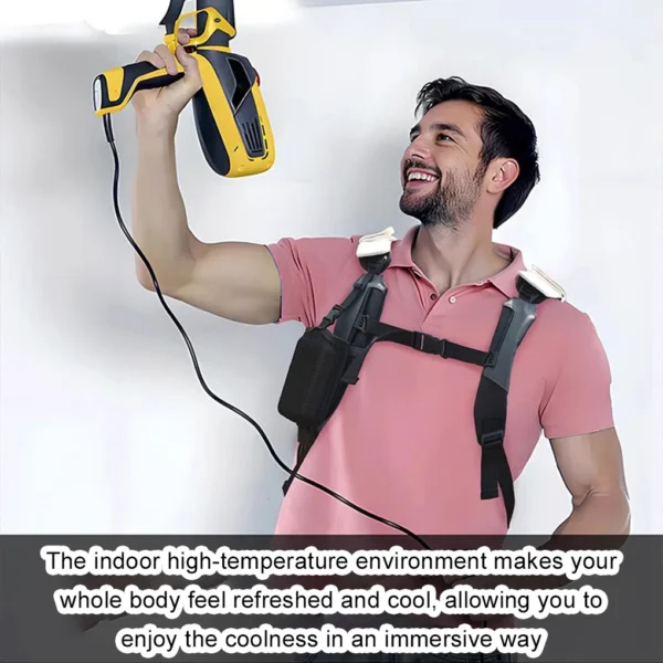 Summer Sleeveless Wearable Cooling Vest Electric Air Conditioning Cooling Breathable Semiconductor Refrigeration Clothing