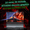 YSJMNPC Gaming Laptop Computer Intel Core i9-13900H NVIDIA RTX 4050 6G 16 Inch IPS 2*DDR5 MAX 64GB 2*M.2 PCIE SSD WIFI Windows11
